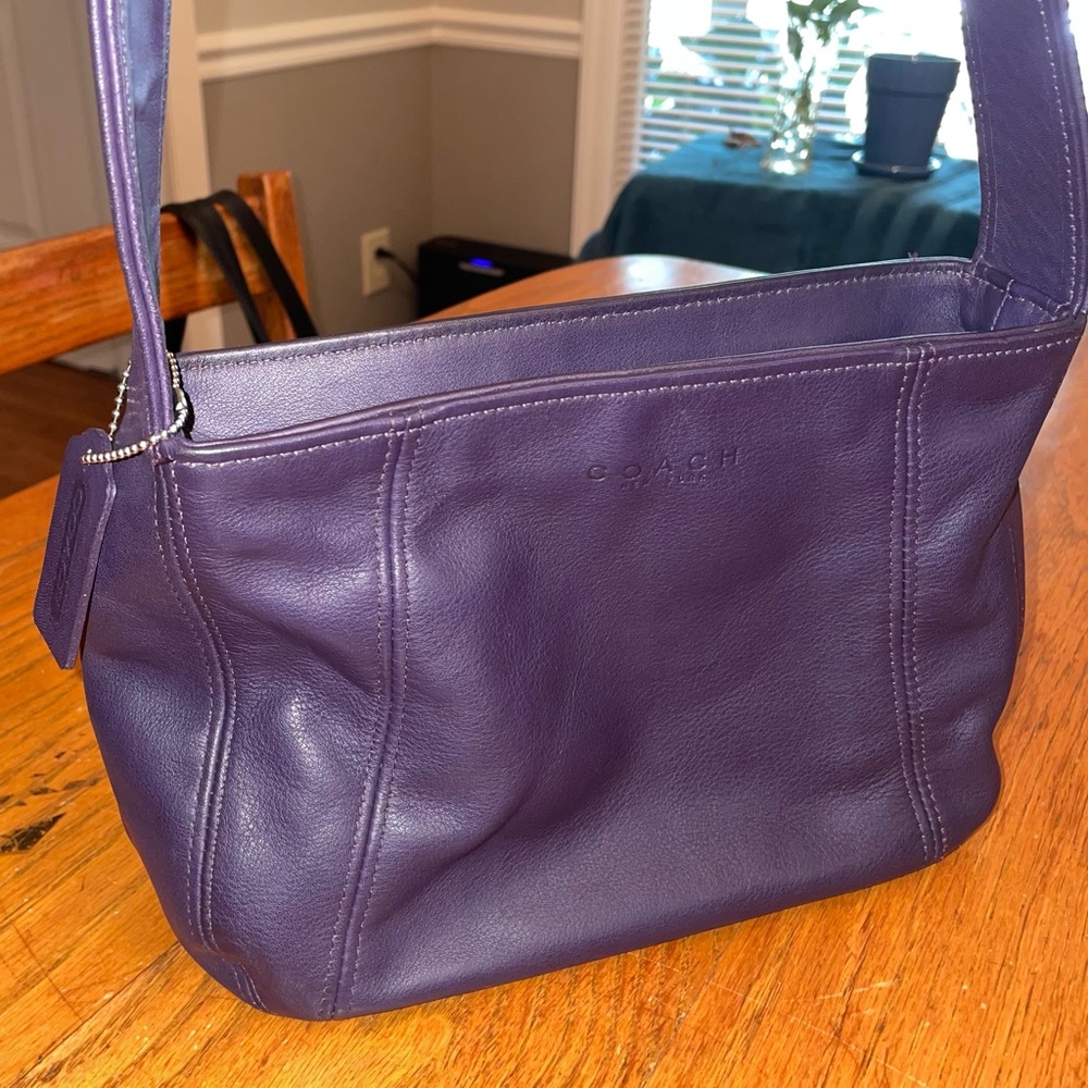 Vintage Coach Lexington Zip -Dark Purple